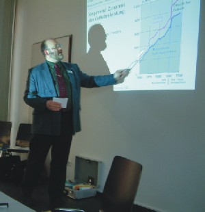 Dr. Frank Schröter bei einem Vortrag